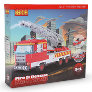 Cogo 3-in-1 Fire Truck Building Block Set – 249 Pcs