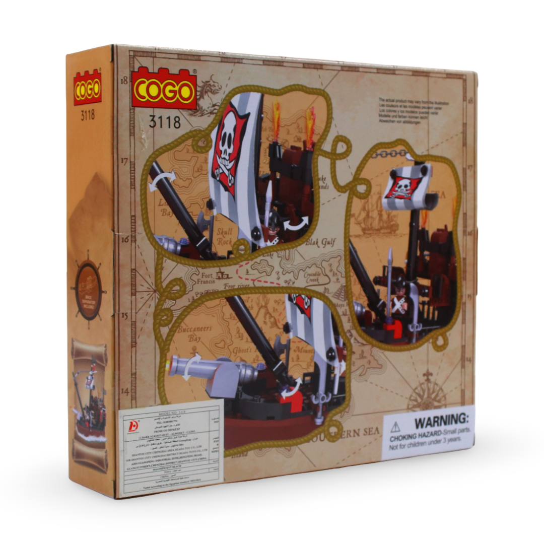 Cogo Pirate Ship Building Block Set – 167 Pcs