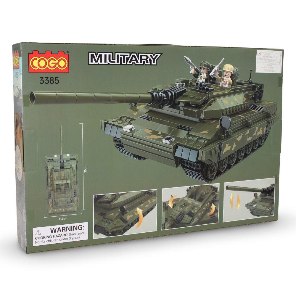 Cogo Military Battle Tank Building Block Set – 784 Pcs