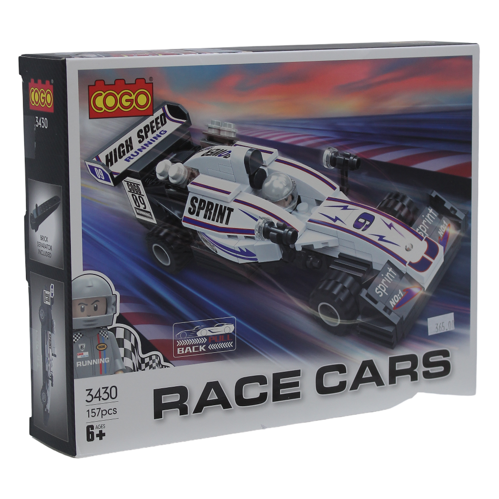 Cogo Race Car Building Block Set – 157 Pcs