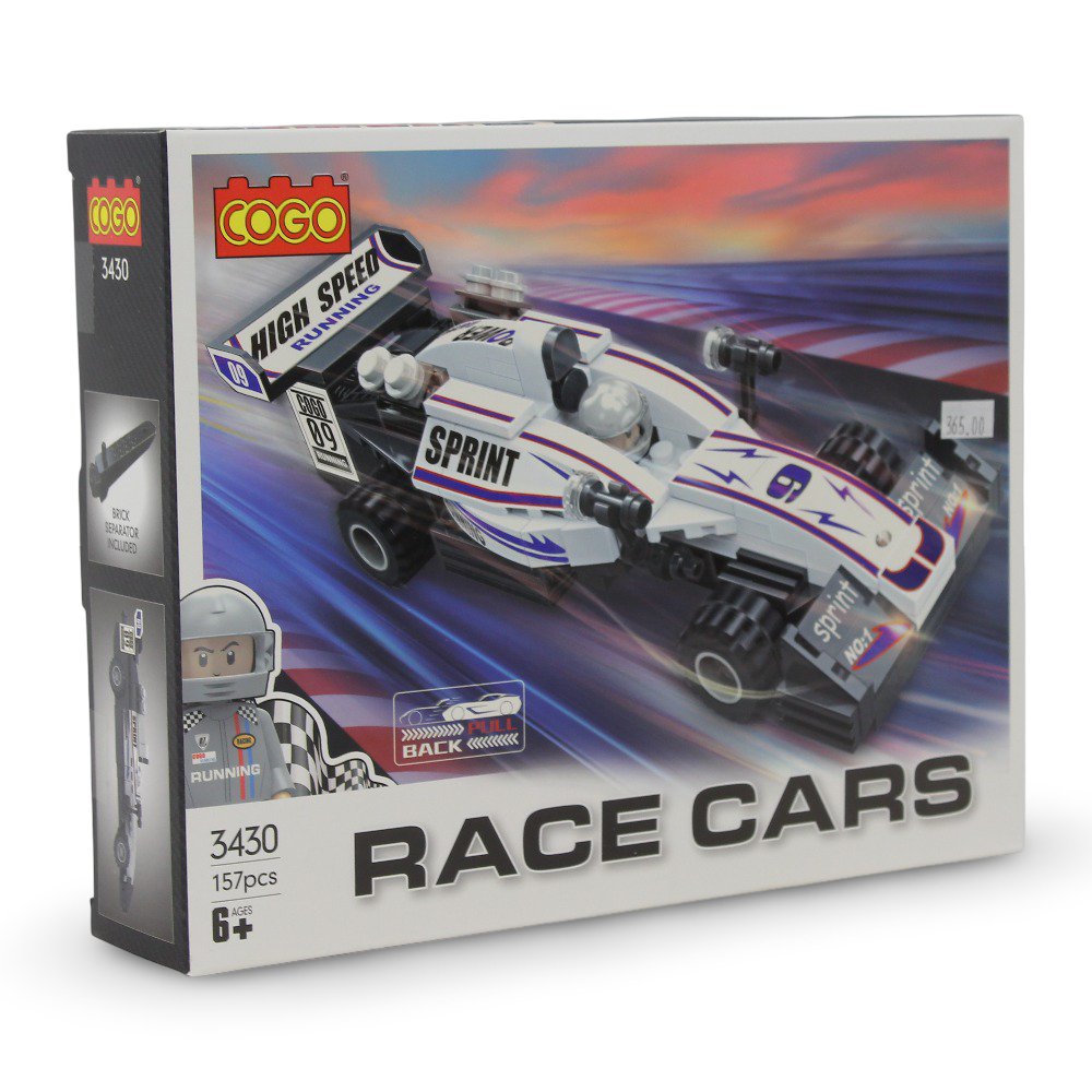 Cogo Race Car Building Block Set – 157 Pcs