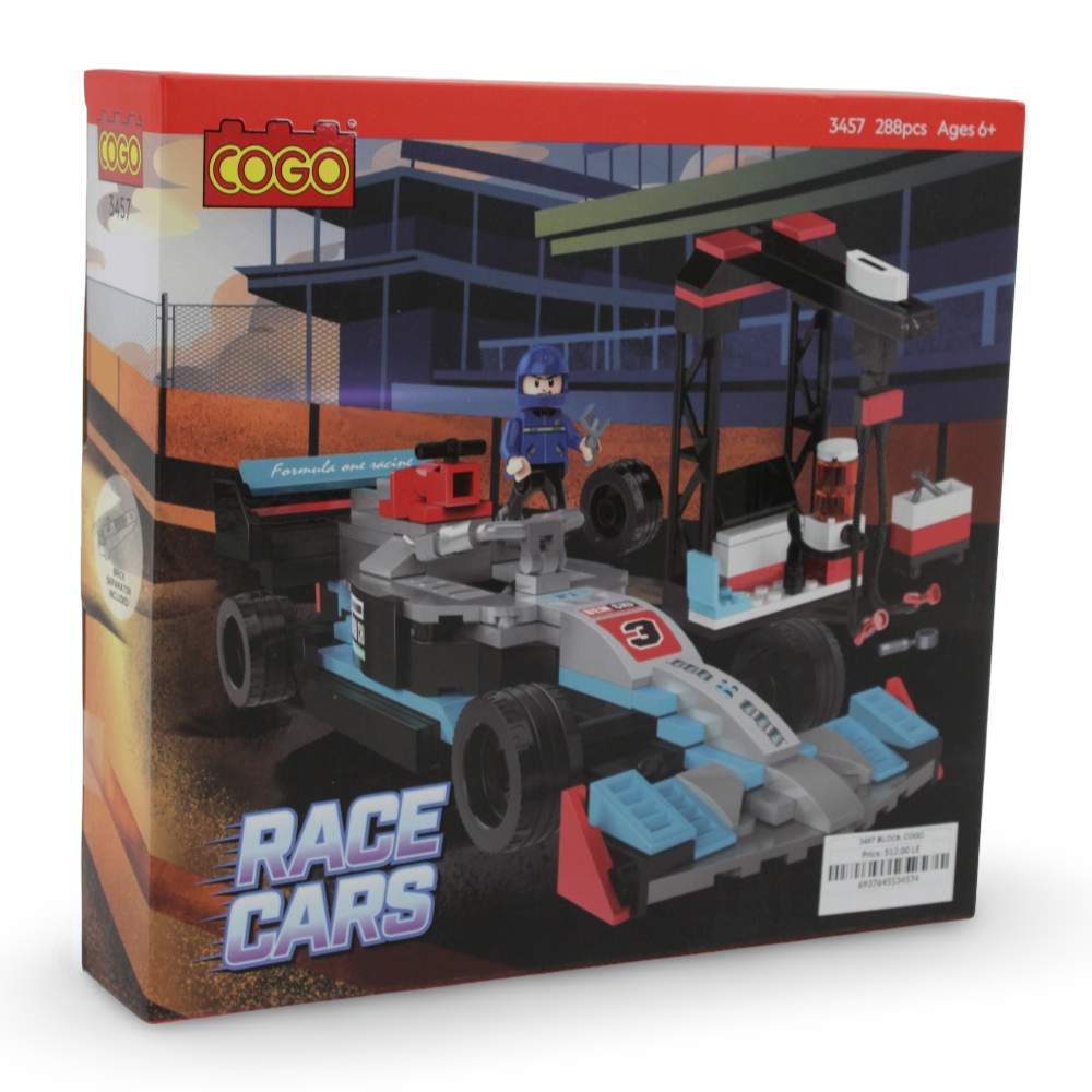 Cogo Race Cars Building Blocks Set – 288 Pieces