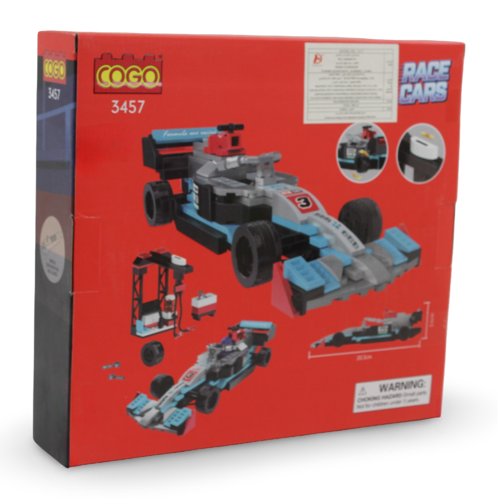 Cogo Race Cars Building Blocks Set – 288 Pieces