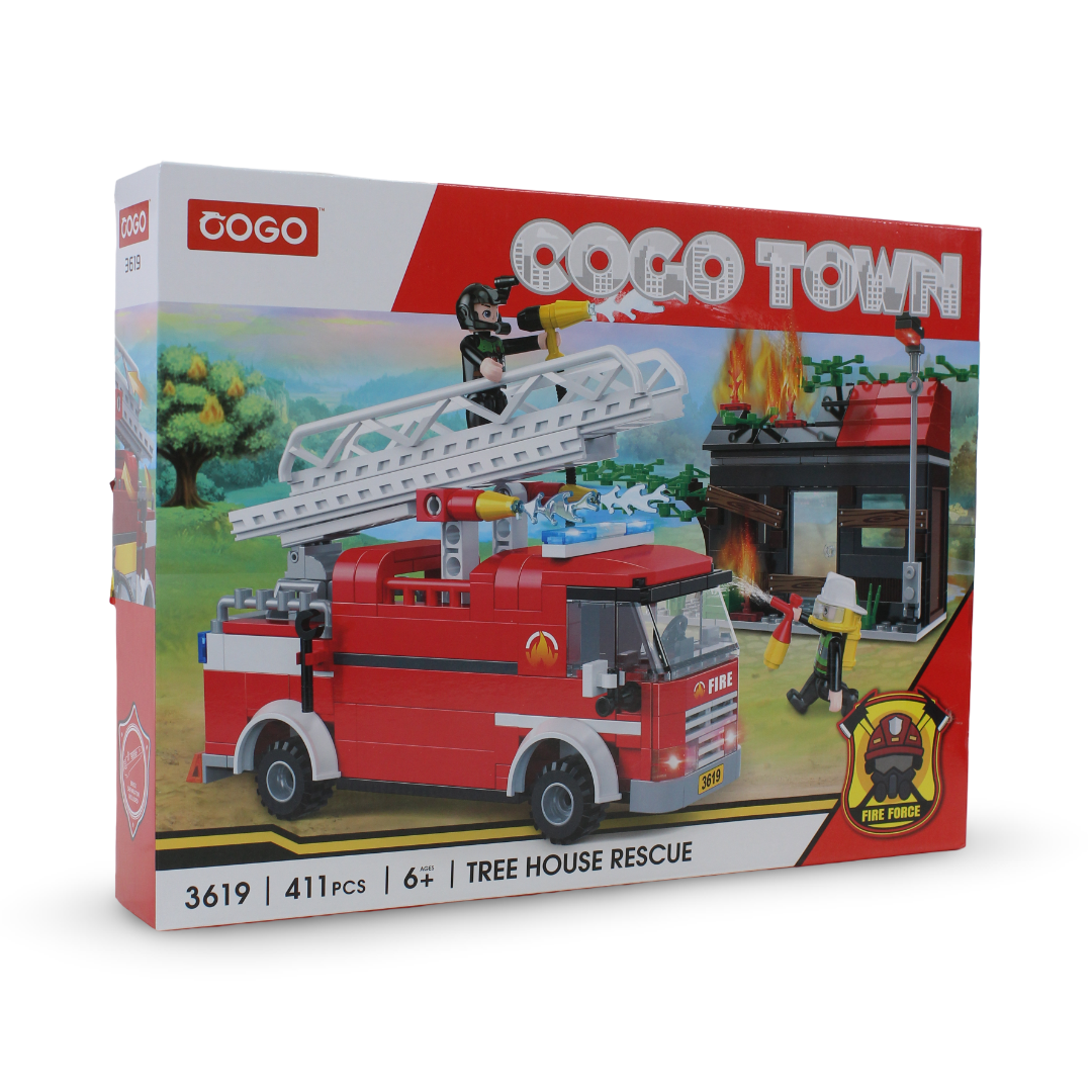 Cogo Town Tree House Rescue Building Blocks Set – 411 Pcs