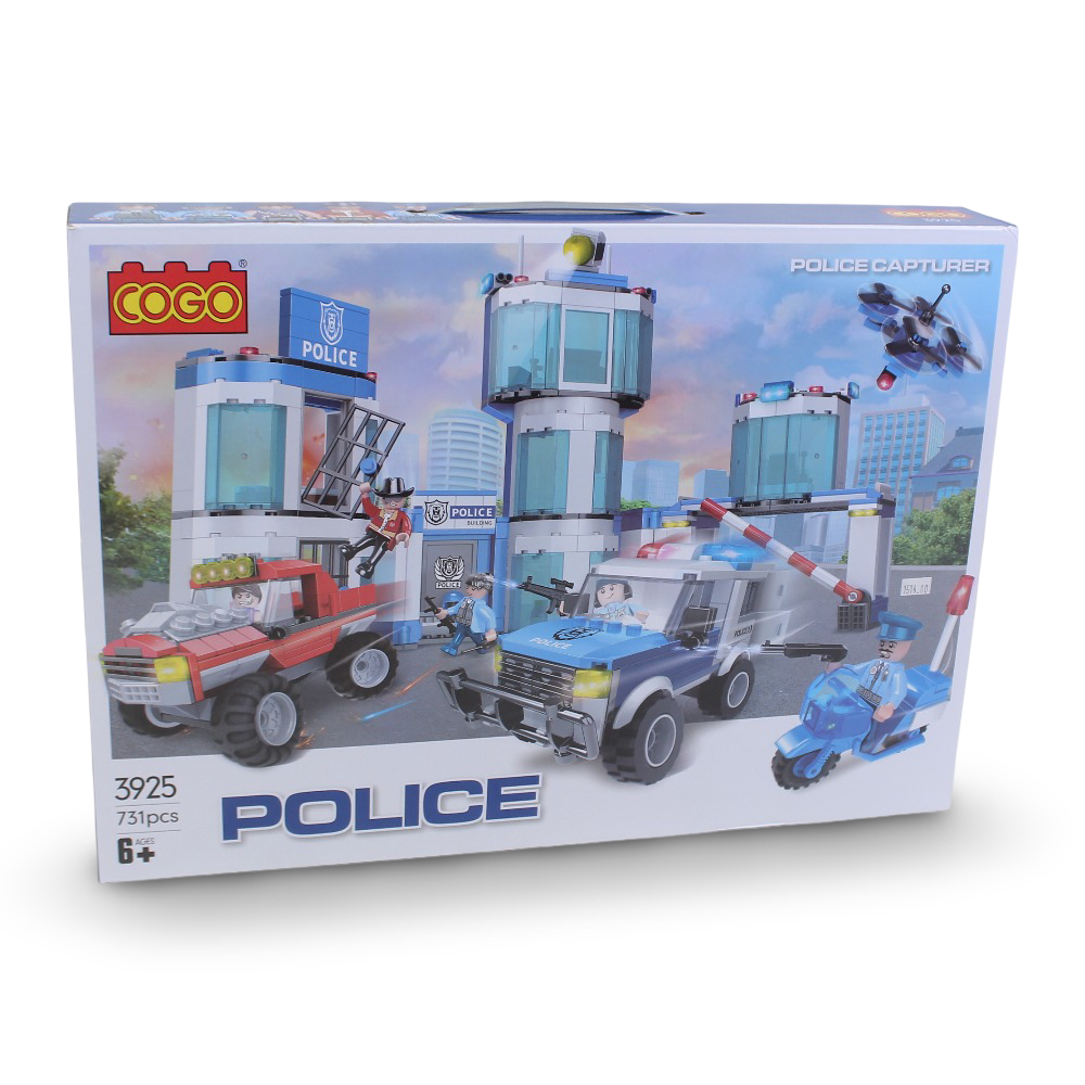 Cogo Police Station Building Blocks Set – 731 Pieces - Toys