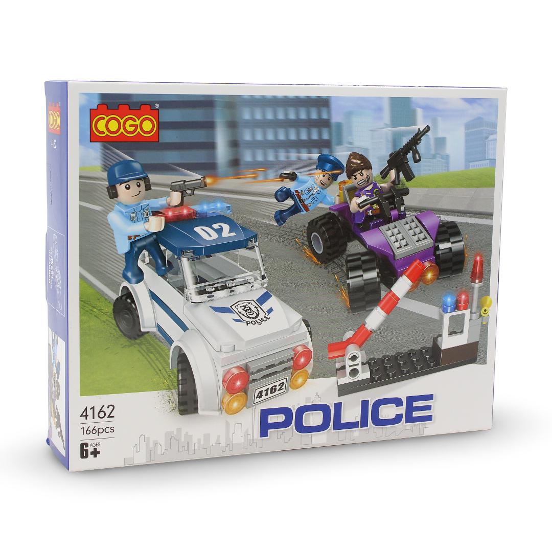 Cogo Police Chase Building Blocks Set – 166Pcs