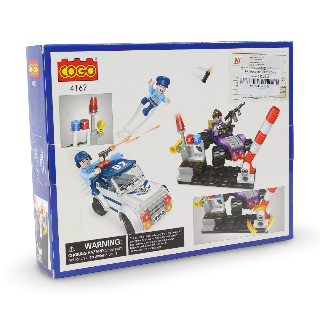Cogo Police Chase Building Blocks Set – 166Pcs