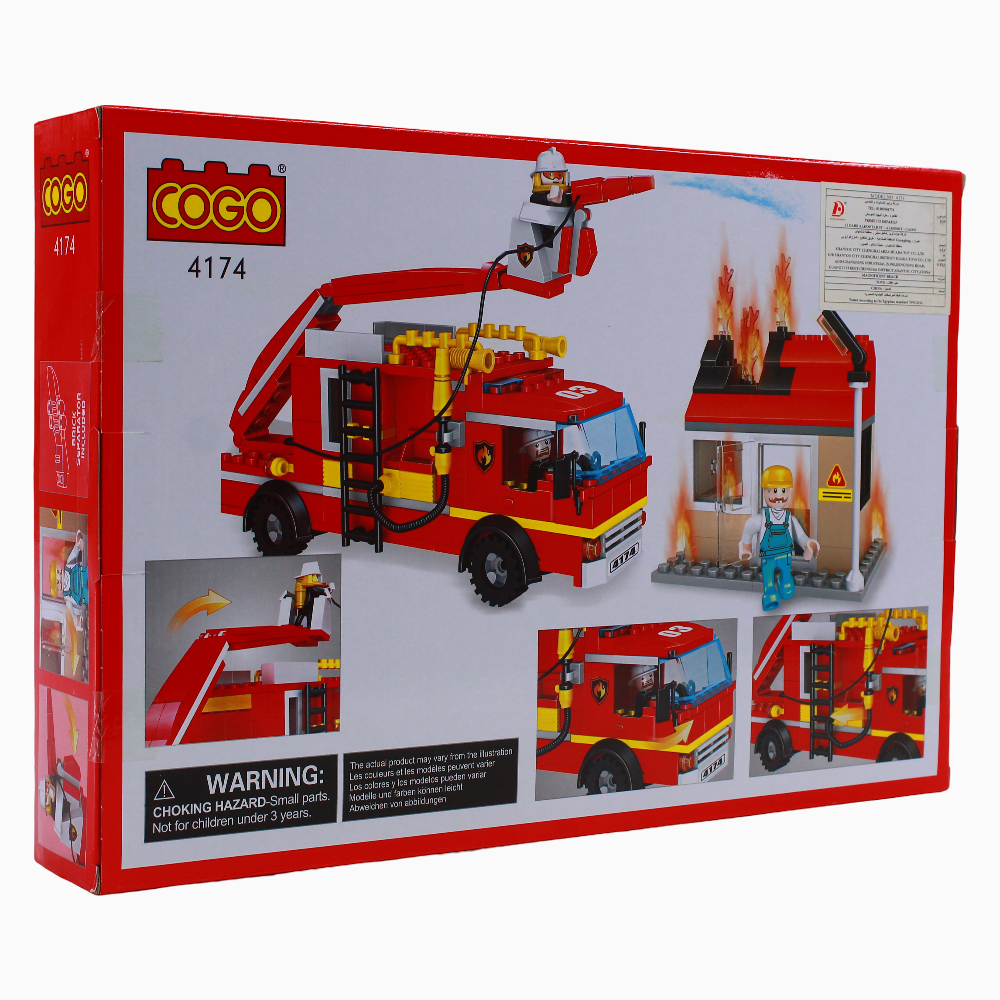 Cogo City Fire Building Block Set – 328 Pcs