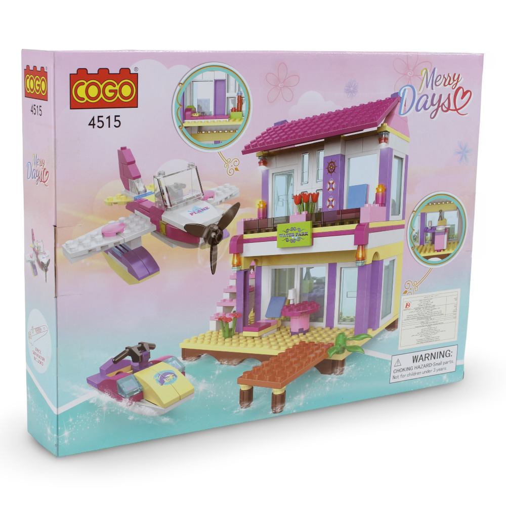 Cogo Merry Days Beach Villa Building Block Set – 423 Pcs