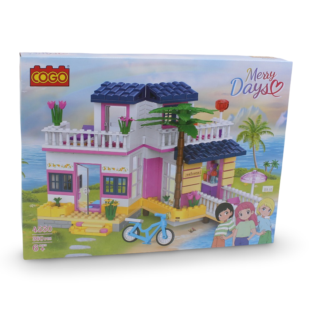 Cogo Merry Days Dream House Building Blocks Set – 360 Pieces - Toys