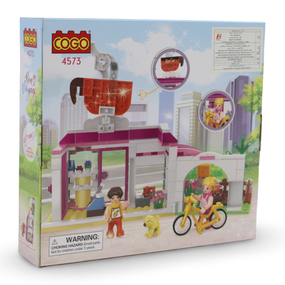 Cogo Bon Voyage Café Building Blocks Set – 240 Pieces