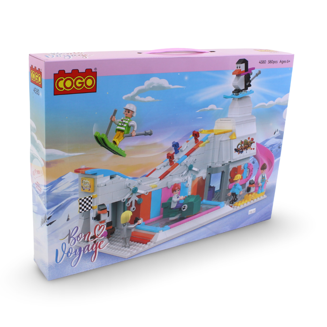 Cogo Bon Voyage Ski Resort Building Blocks Set – 580 Pcs
