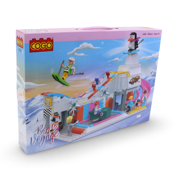 Cogo Bon Voyage Ski Resort Building Blocks Set – 580 Pcs