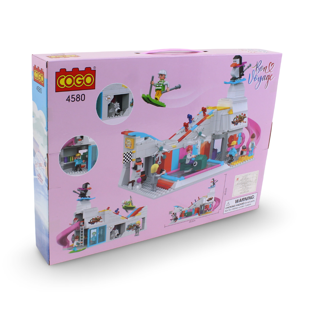 Cogo Bon Voyage Ski Resort Building Blocks Set – 580 Pcs