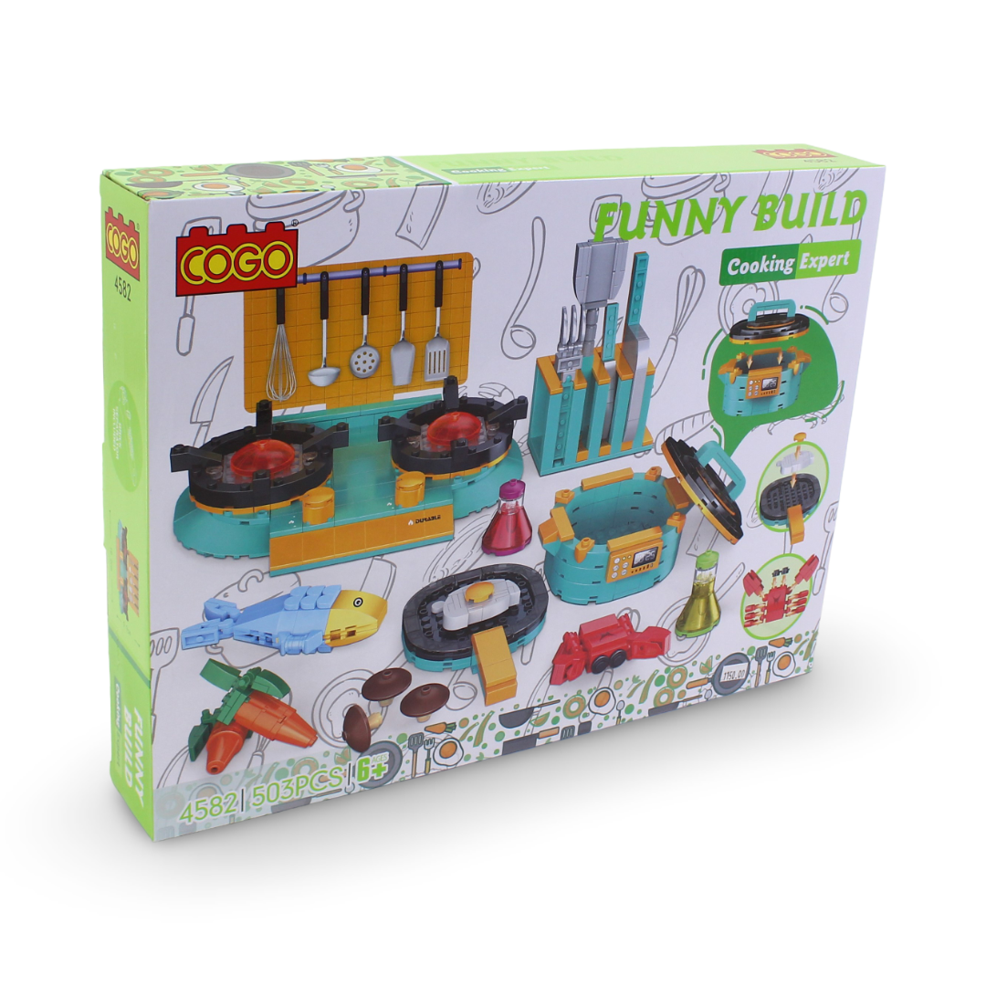 Cogo Funny Build Cooking Expert Building Blocks Set – 503 Pcs
