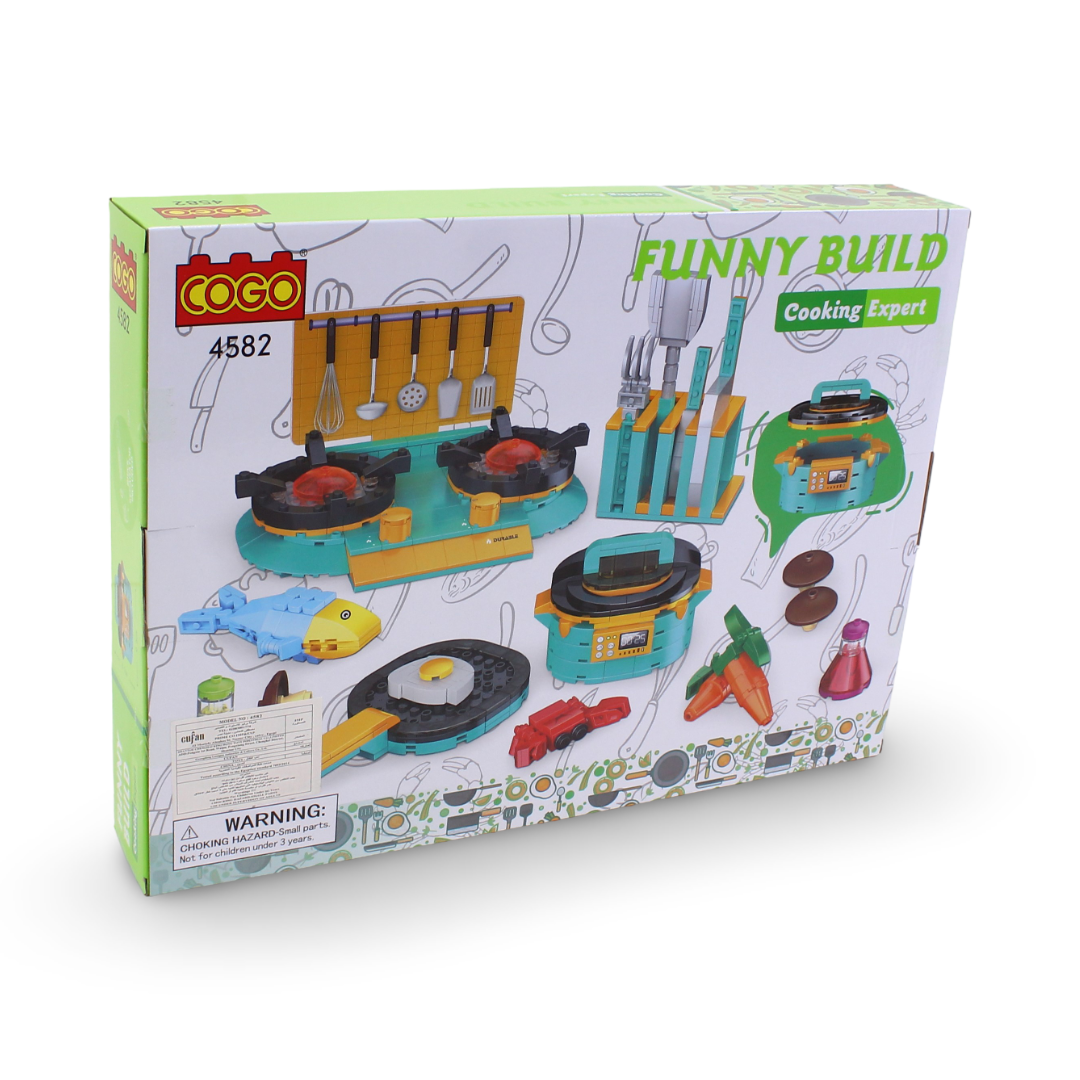 Cogo Funny Build Cooking Expert Building Blocks Set – 503 Pcs