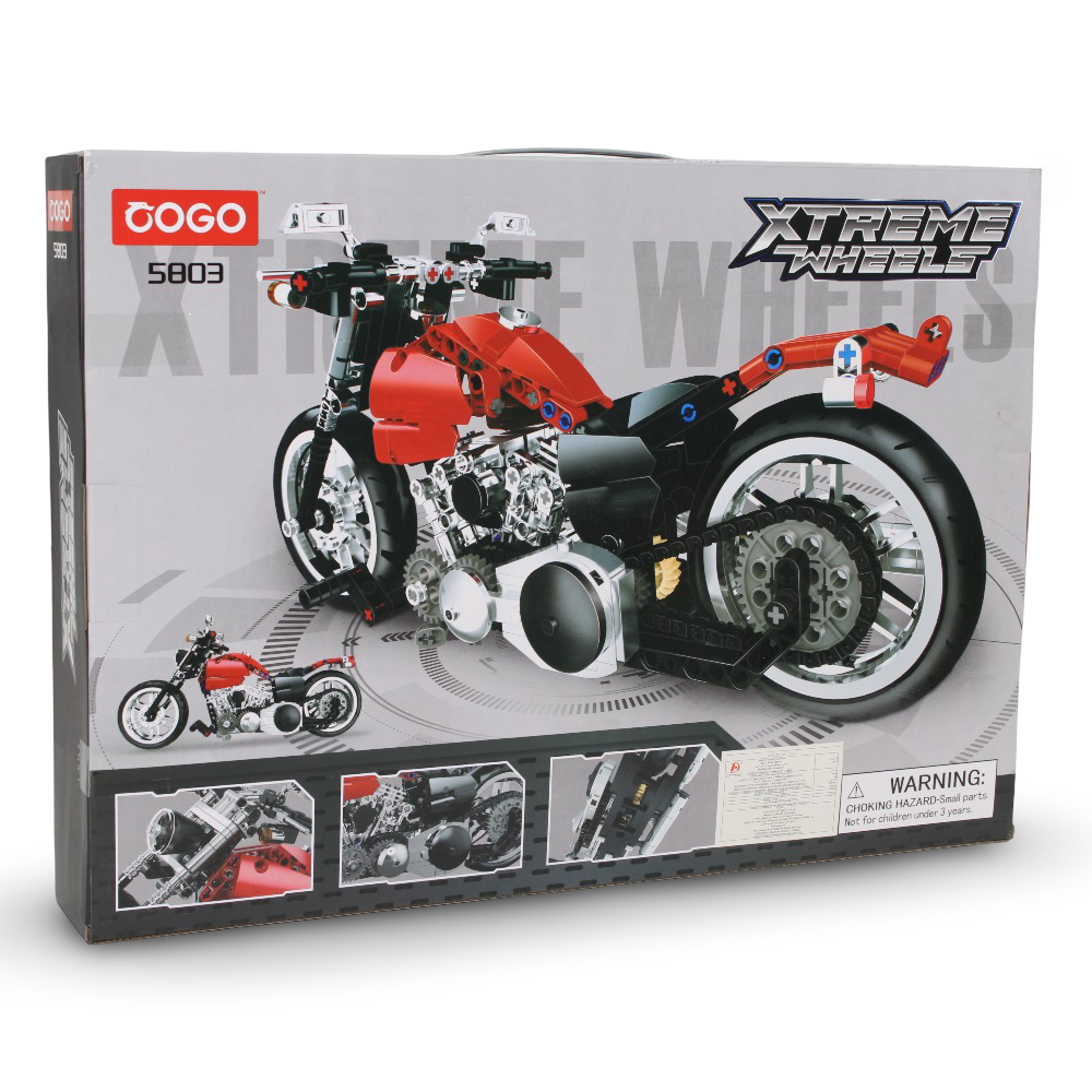 Cogo Xtreme Wheels Heavy Motorcycle Building Block Set – 573 Pcs