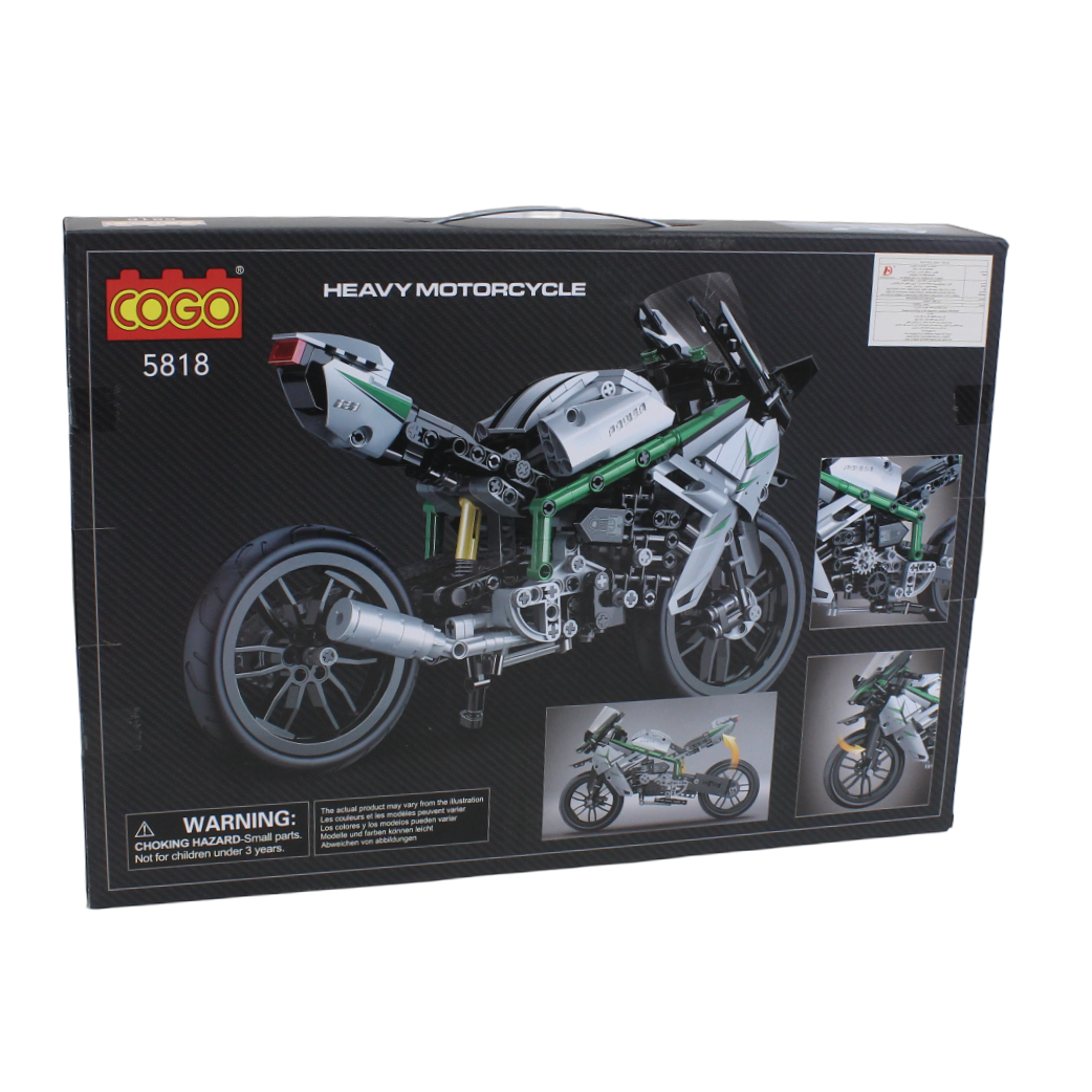 Cogo Tech-Storm Heavy Motorcycle Building Block Set – 600 Pcs
