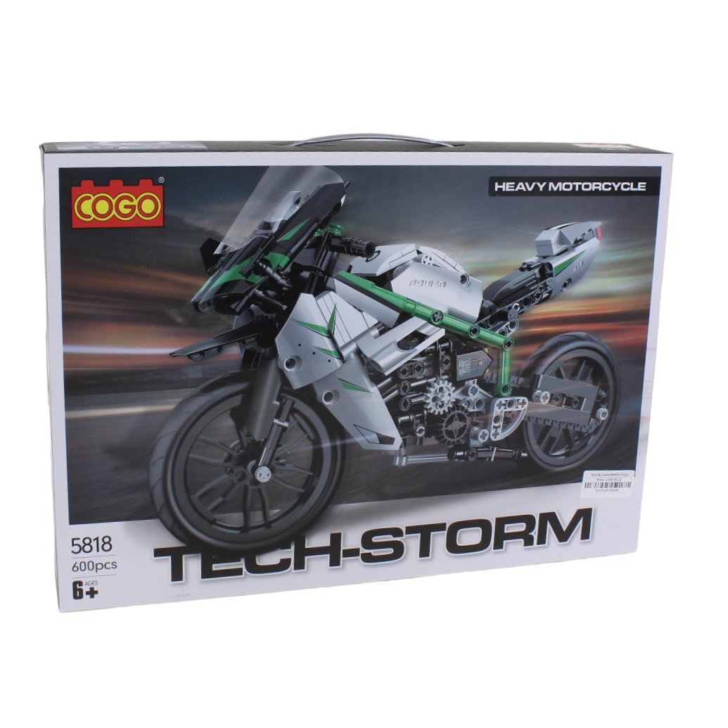 Cogo Tech-Storm Heavy Motorcycle Building Block Set – 600 Pcs