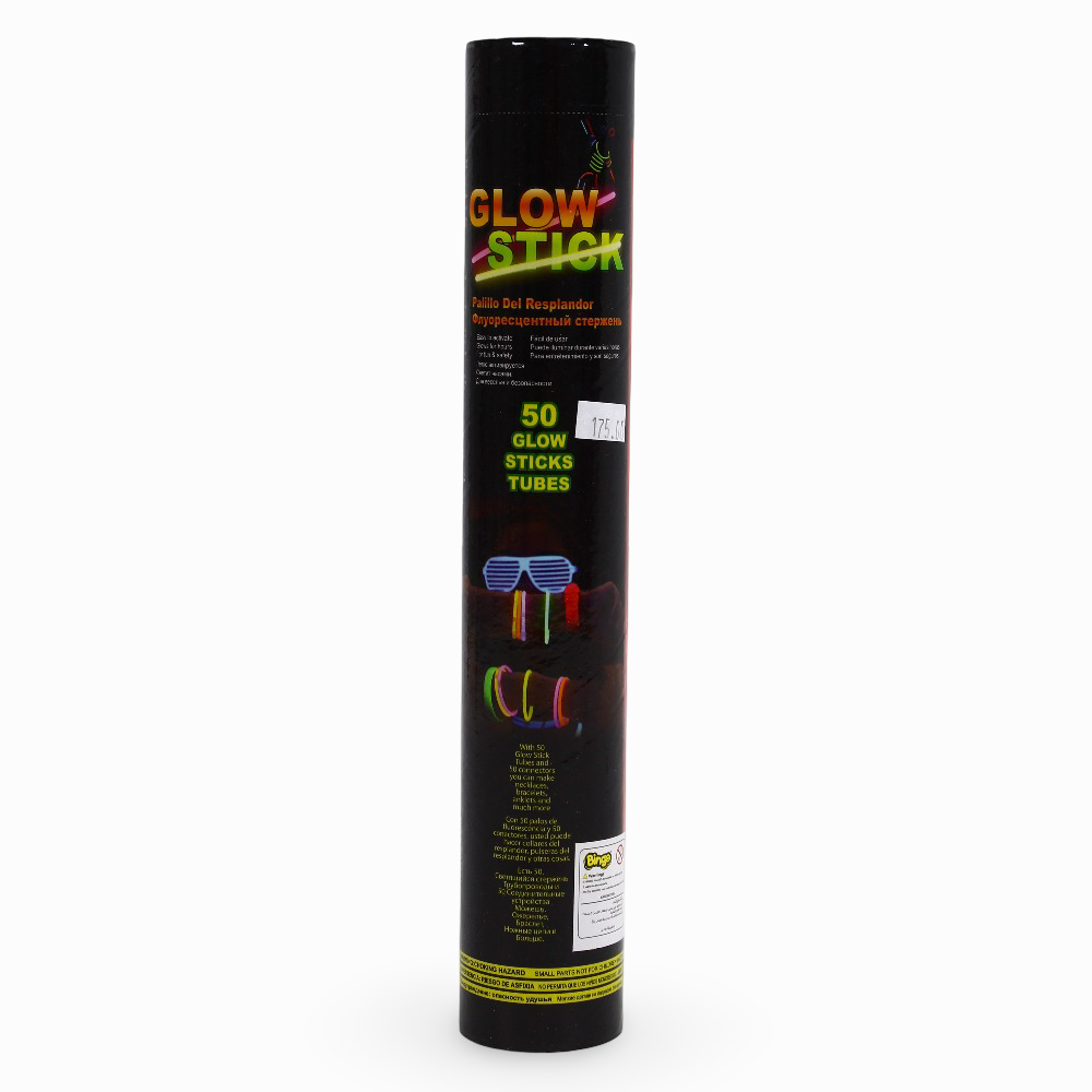 Glow-in-the-Dark Sticks - 50 Pcs
