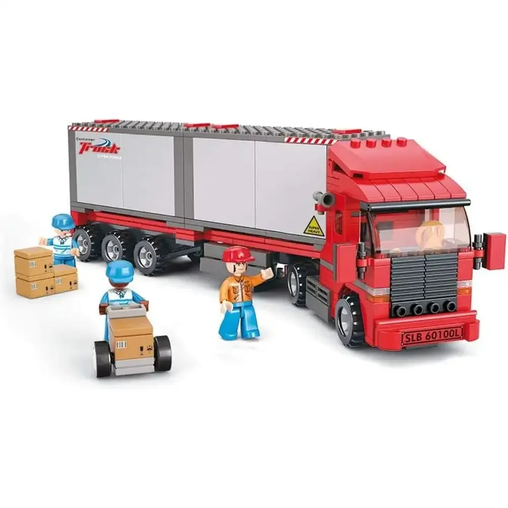 Sluban Town Cargo Truck Building Blocks Set – 345 Pcs