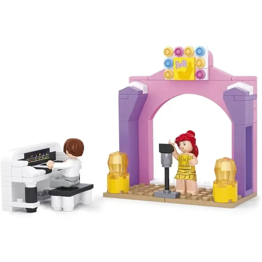 Sluban Girls Dream Music Stage Bricks Set - 109 Pcs - Toys