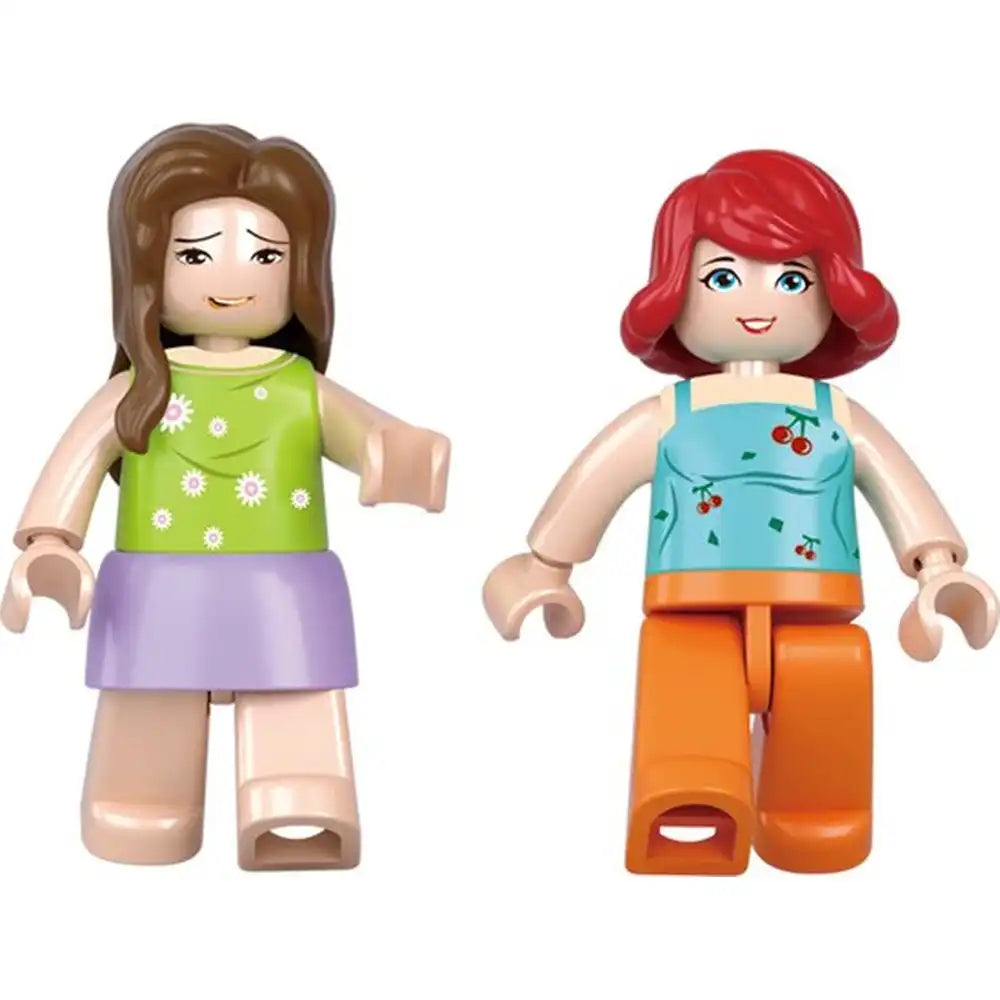 Sluban Girls Dream Car with Caravan Building Blocks Set - 272 Pcs
