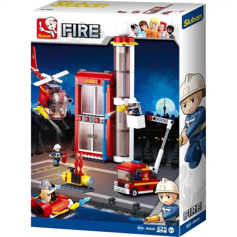 Sluban Fire Substation Building Blocks Set - 425Pcs