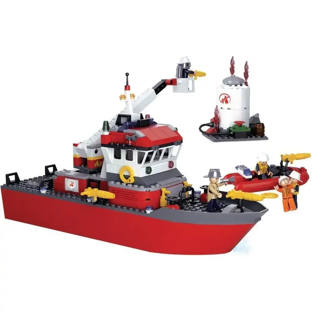 Sluban Fireboat with Oil Tank Building Blocks Set - 429 Pcs