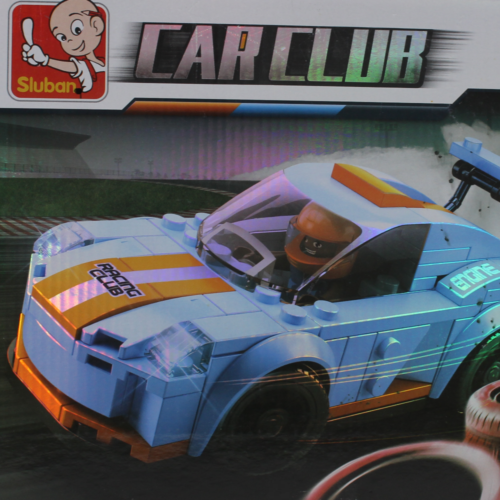 Sluban Car Club Leopard Racing Car Building Blocks Set - 148 Pcs