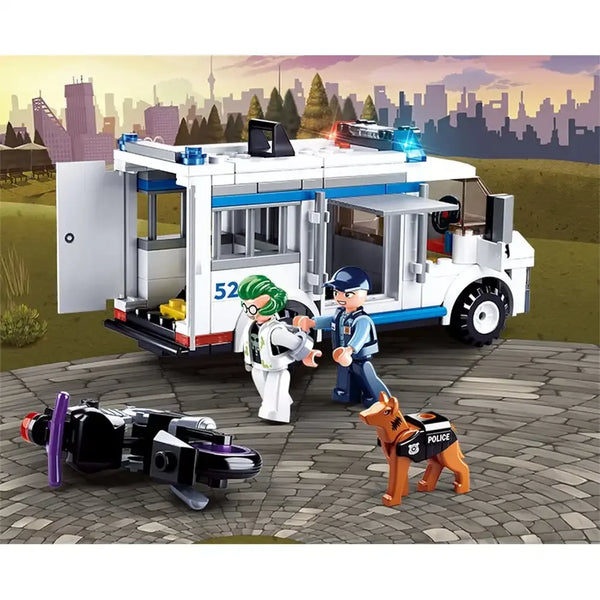 Sluban Police Prisoner Transport Vehicle Building Blocks Set – 117 Pcs
