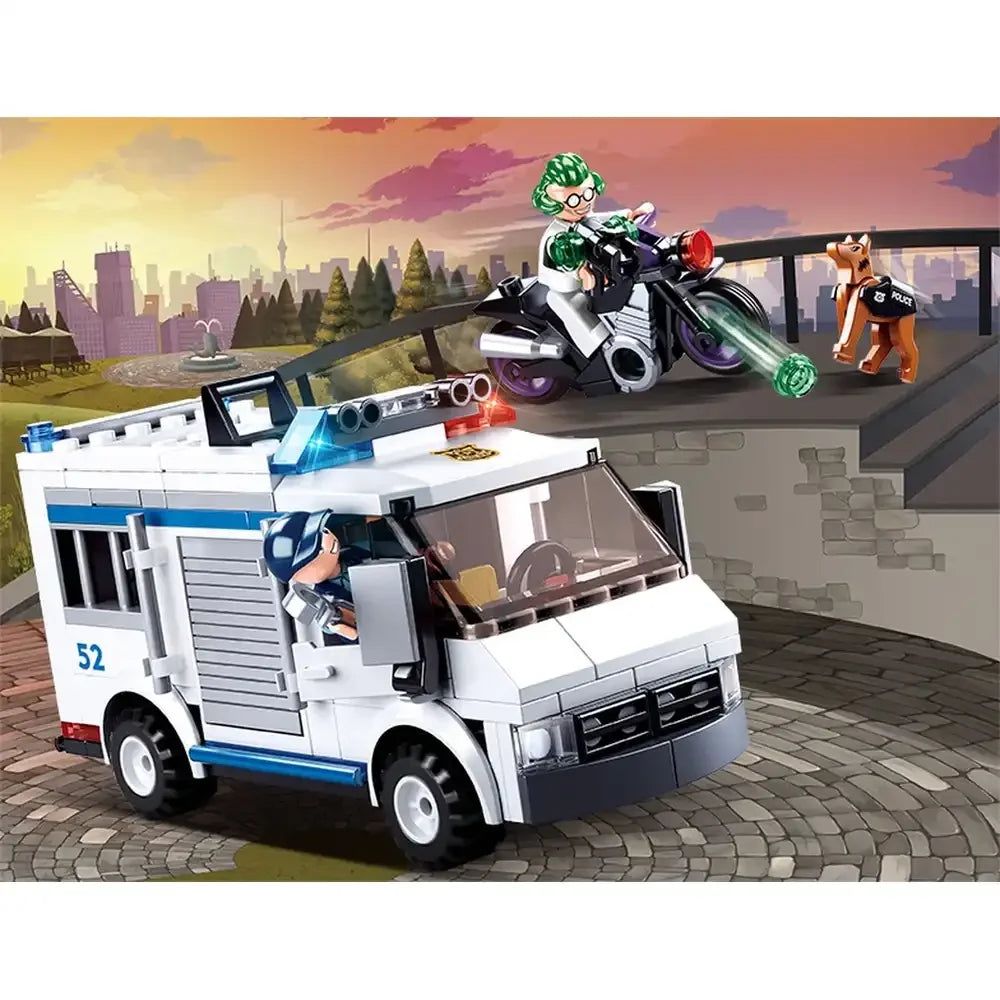 Sluban Police Prisoner Transport Vehicle Building Blocks Set – 117 Pcs