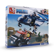Sluban Police Helicopter Blocks Set - 285Pcs