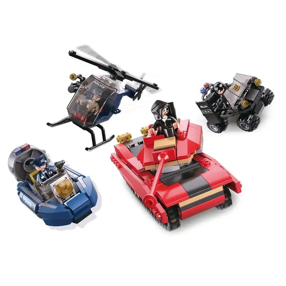 Sluban Police Chase Construction Kit Building Blocks Set - 460 Pcs - Toys