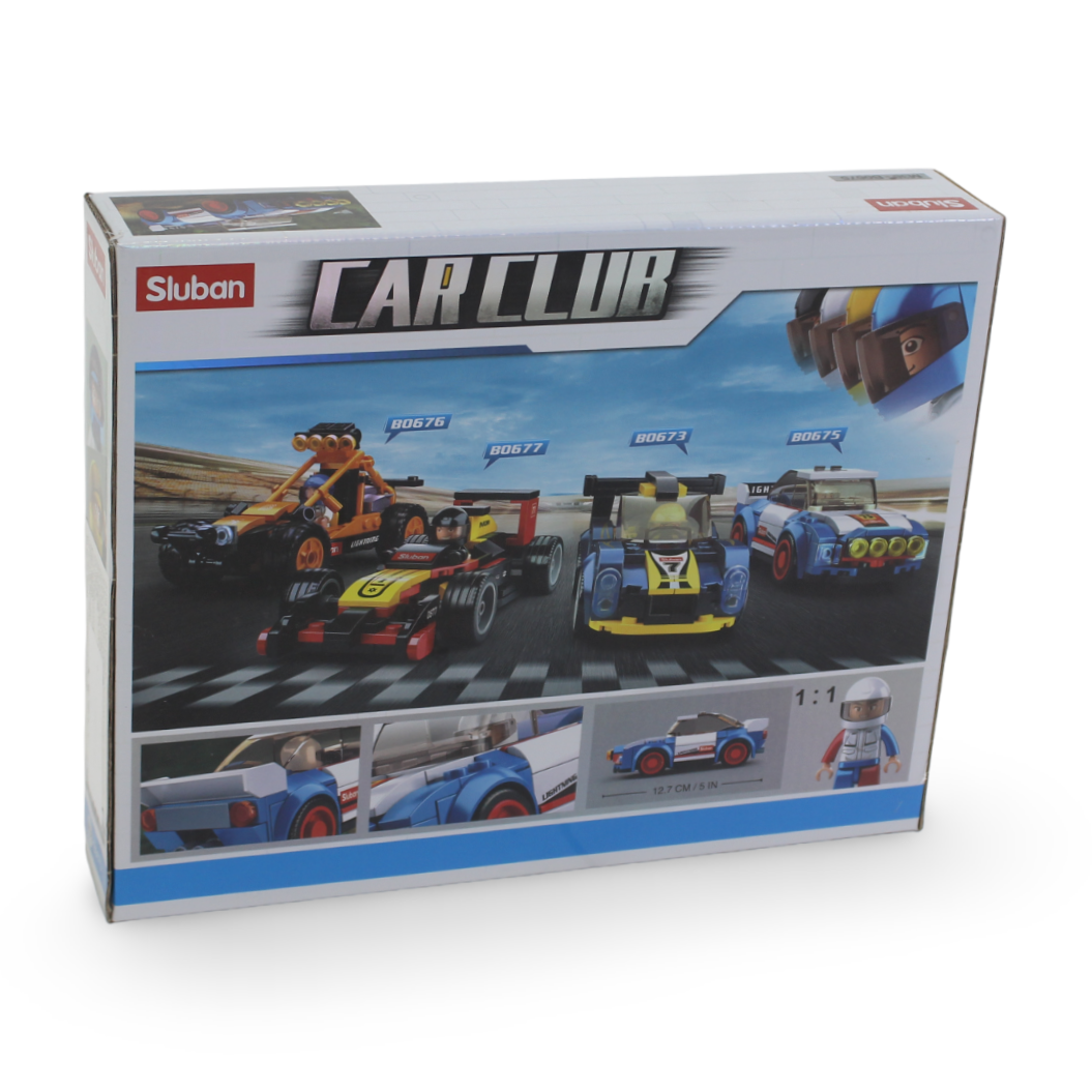 Sluban Car Club Rally Car Building Blocks Set – 138 Pcs