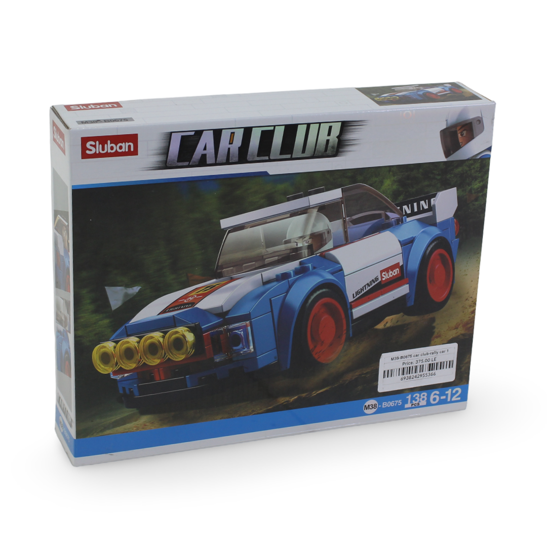 Sluban Car Club Rally Car Building Blocks Set – 138 Pcs