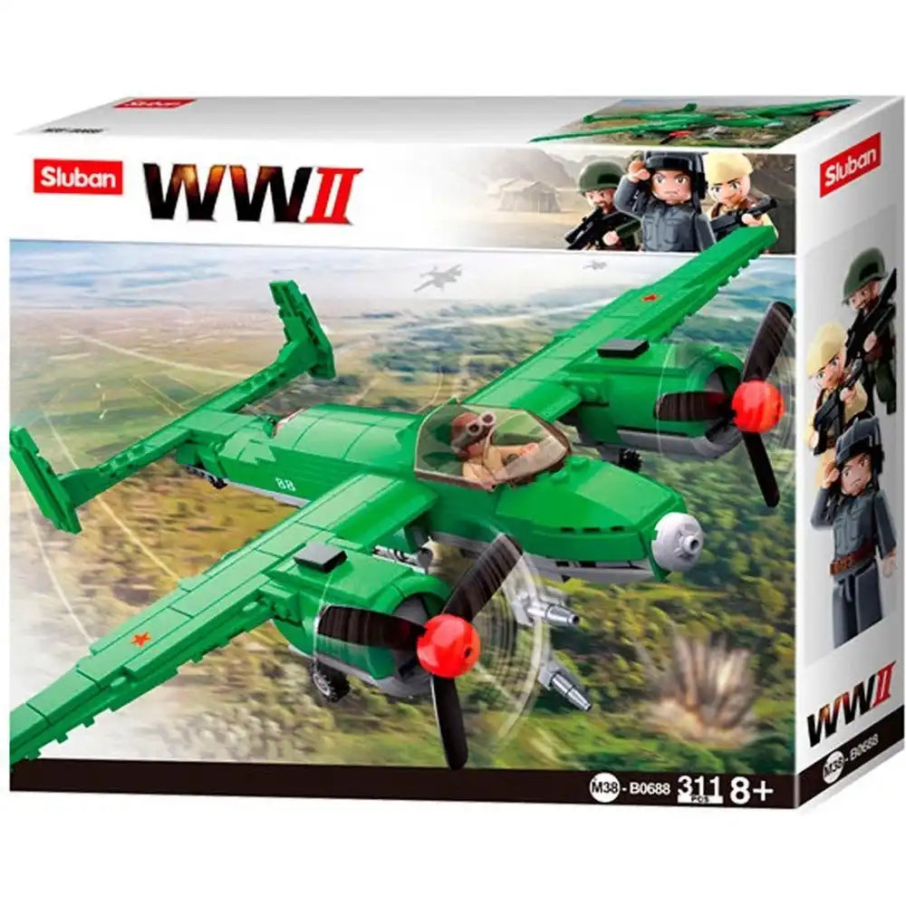 Sluban WWII Allied Bomber Building Blocks Set - 311 Pcs