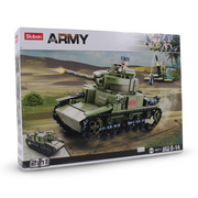 Sluban WWII Medium Italian Tank 2-in-1 Building Blocks Set - 463 Pcs
