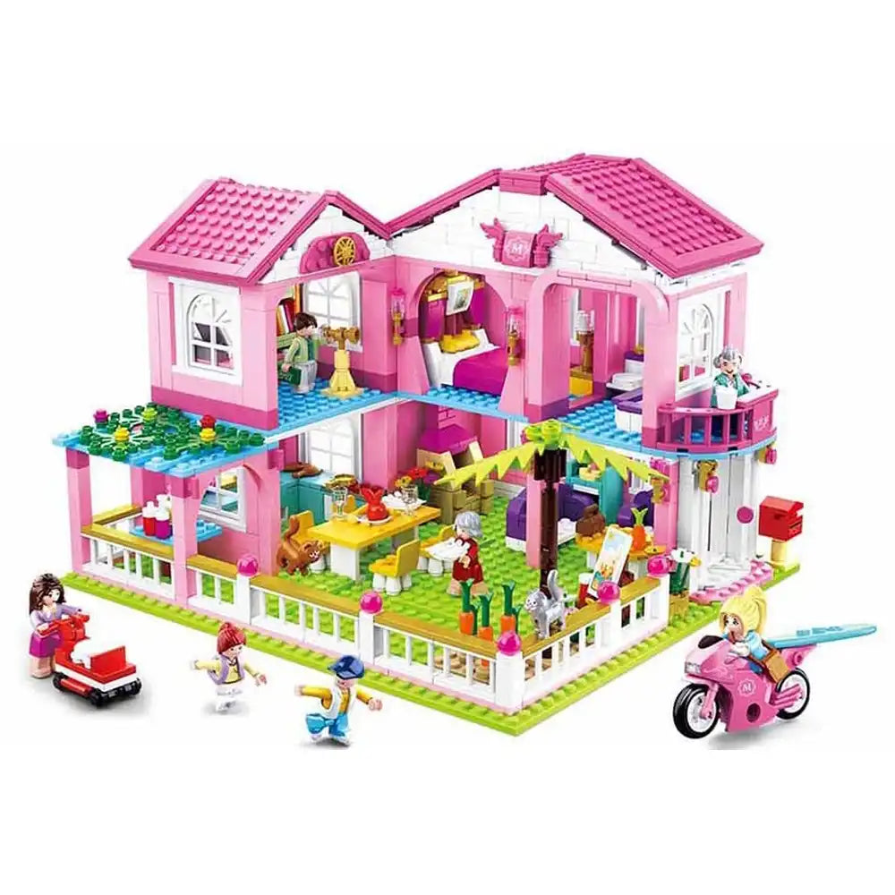 Sluban Girls Dream Play House Building Blocks Set - 896 Pcs