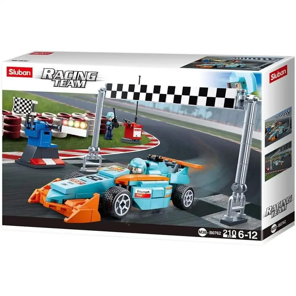Sluban Racing Team F1 Small Circuit Building Blocks Set - 210 Pcs
