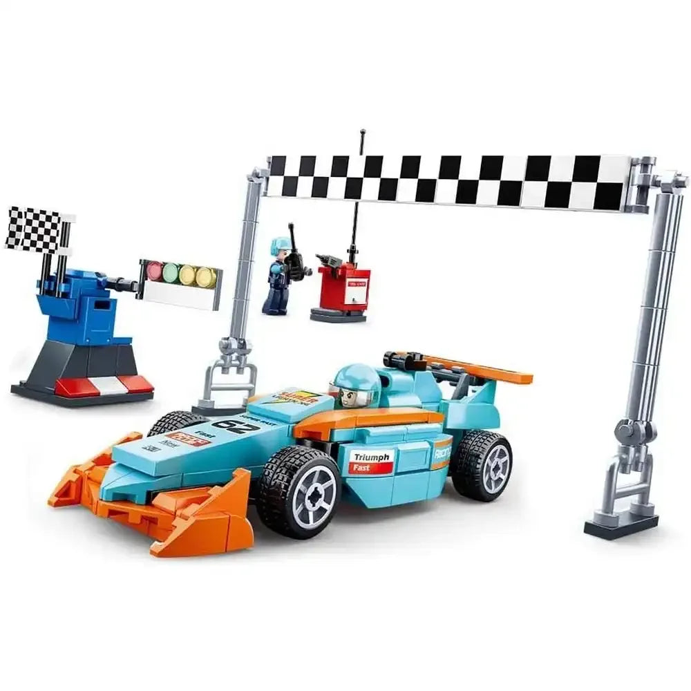 Sluban Racing Team F1 Small Circuit Building Blocks Set - 210 Pcs