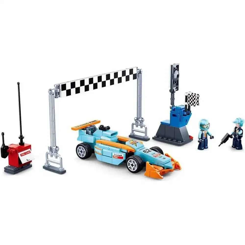 Sluban Racing Team F1 Small Circuit Building Blocks Set - 210 Pcs