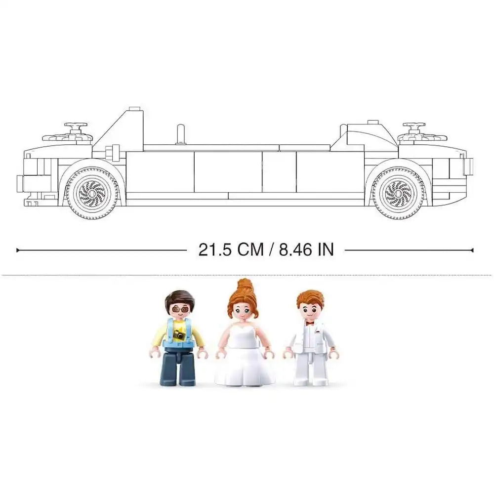 Sluban Girls Dream Limousine Building Blocks Set - 204 Pcs