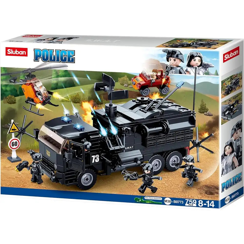 Sluban Police Command Truck Building Blocks – 759 Pieces