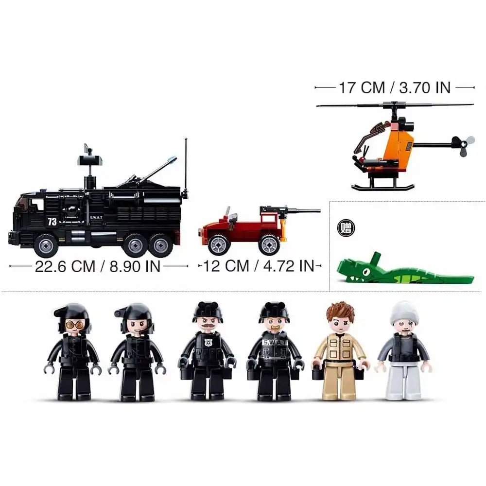 Sluban Police Command Truck Building Blocks – 759 Pieces