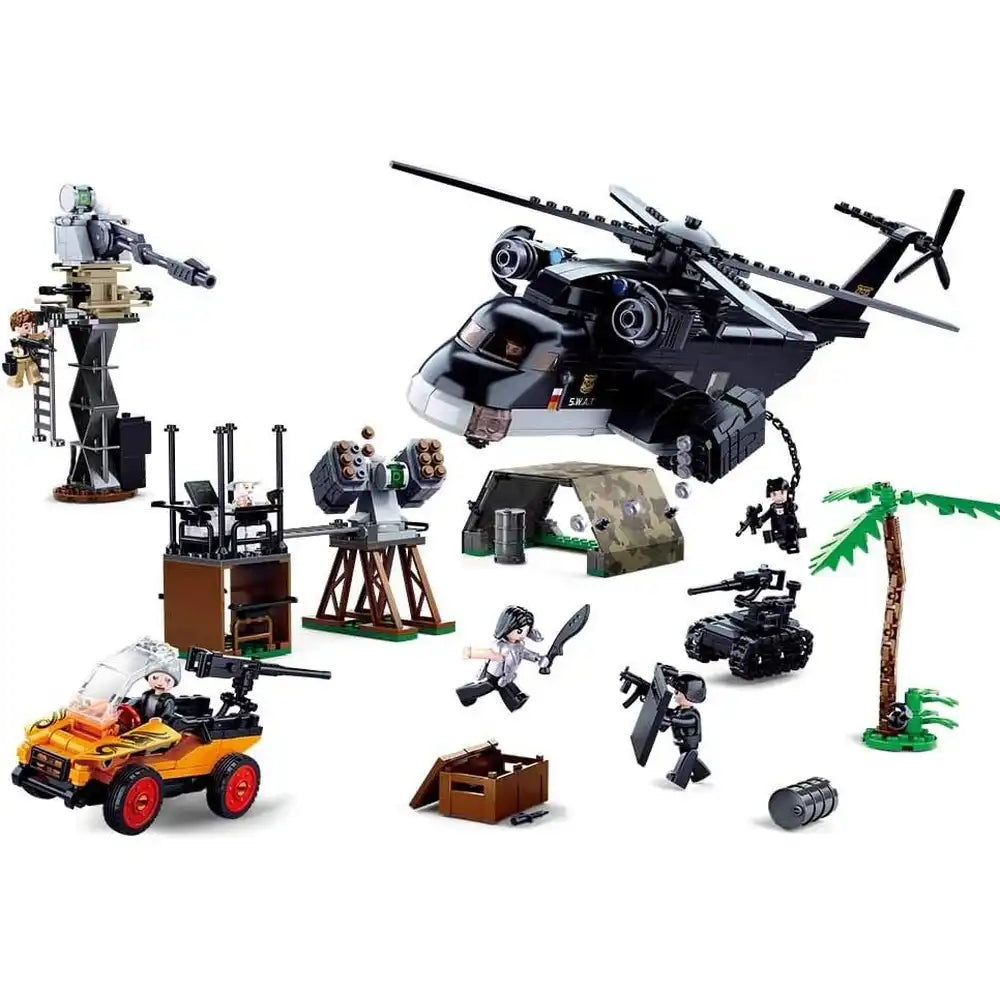 Sluban Police Den Attack Building Blocks – 830 Pieces