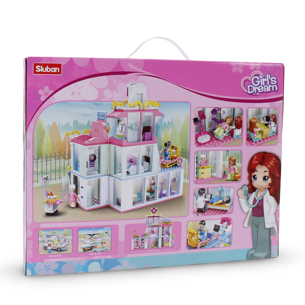 Sluban Girls Dream Hospital Building Blocks – 459 Pieces