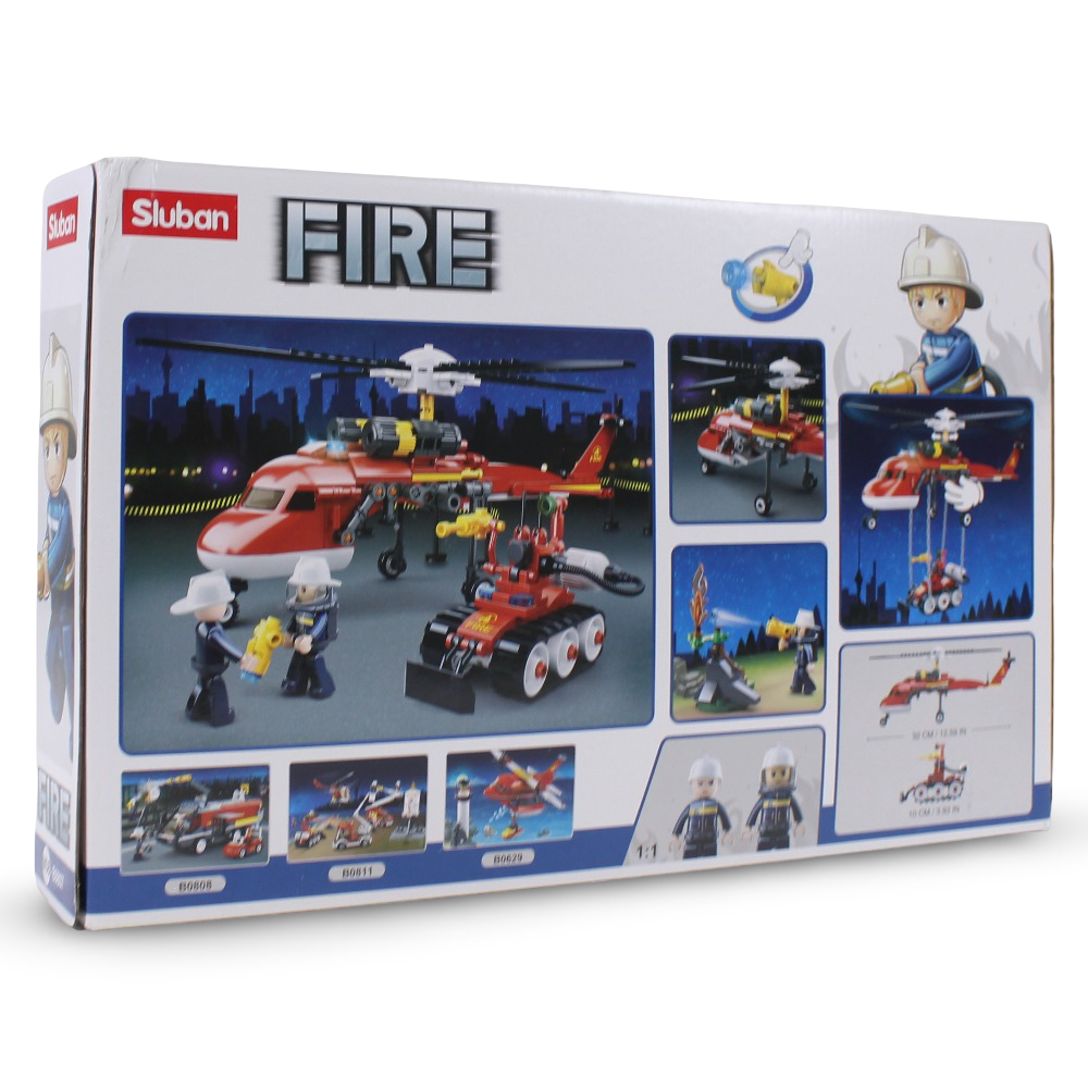 Sluban Fire Helicopter Building Blocks Set – 325 Pieces