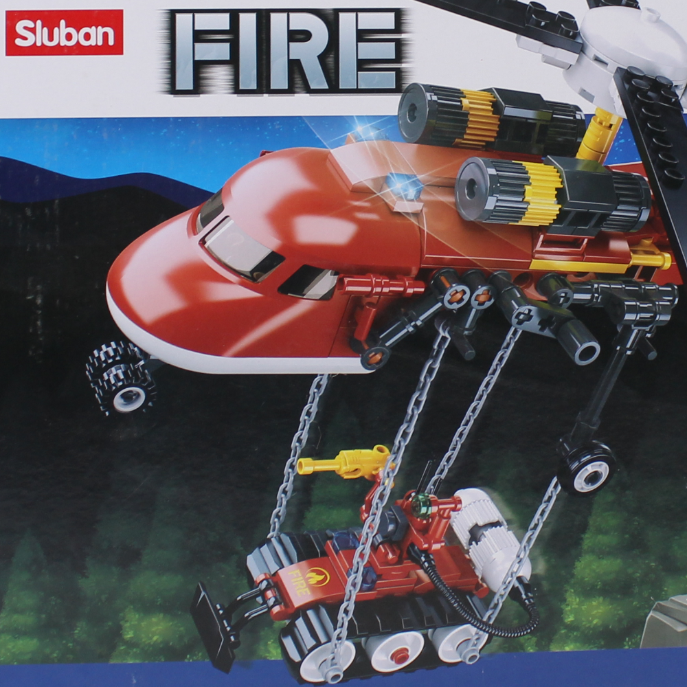 Sluban Fire Helicopter Building Blocks Set – 325 Pieces
