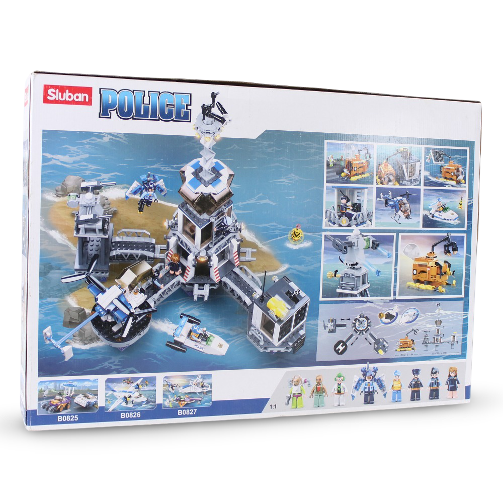 Sluban Police Prison Blocks Set - 1016Pcs